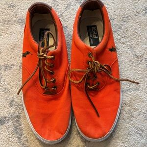 Polo by Ralph Lauren Men's Bright Orange Sneakers
